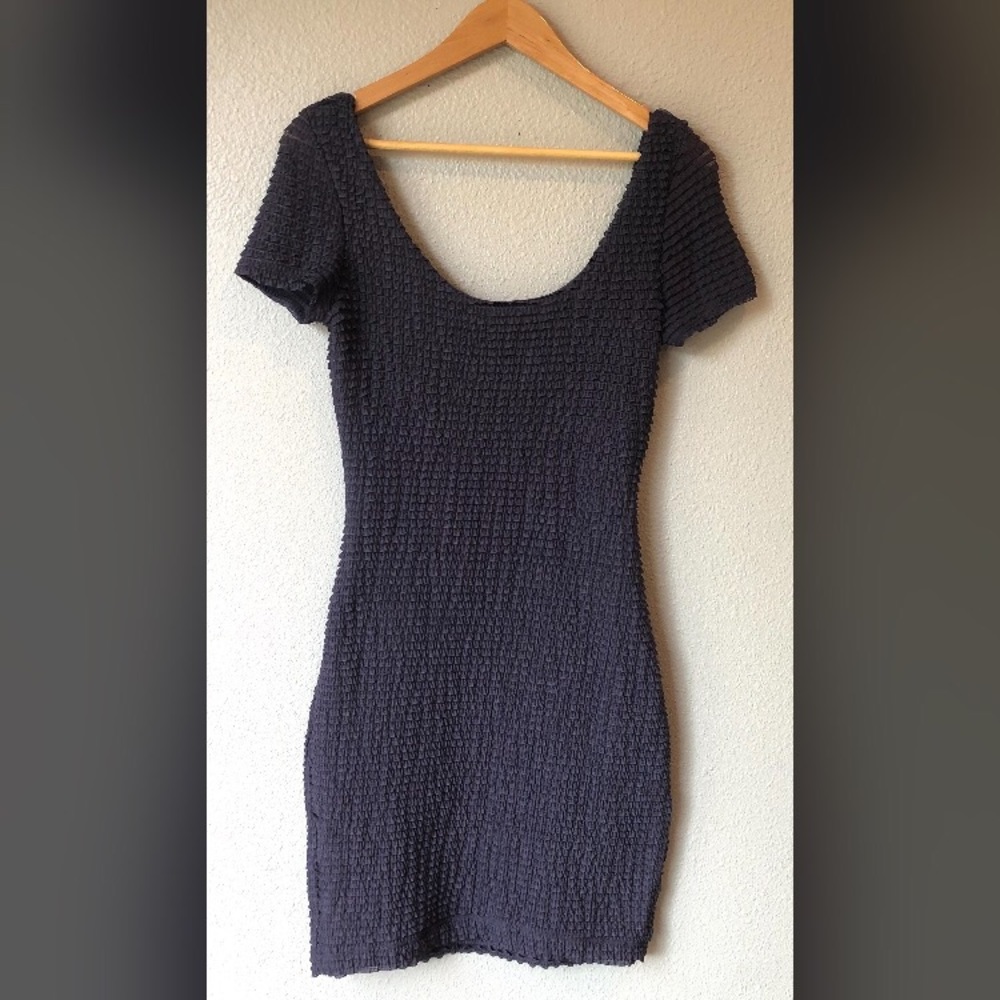 Anthropologie Pins and Needles Ruffle Fitted Dress